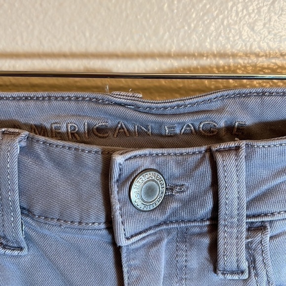 AMERICAN Eagle Outfitters Super Stretch Grey Distressed Jeans - Picture 7 of 15